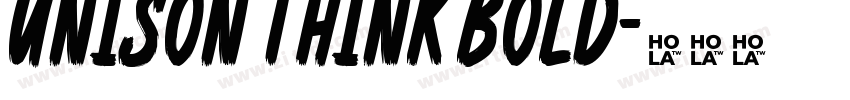 Unison Think Bold字体转换